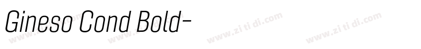 Gineso Cond Bold字体转换 Gineso Cond Bold字体转换